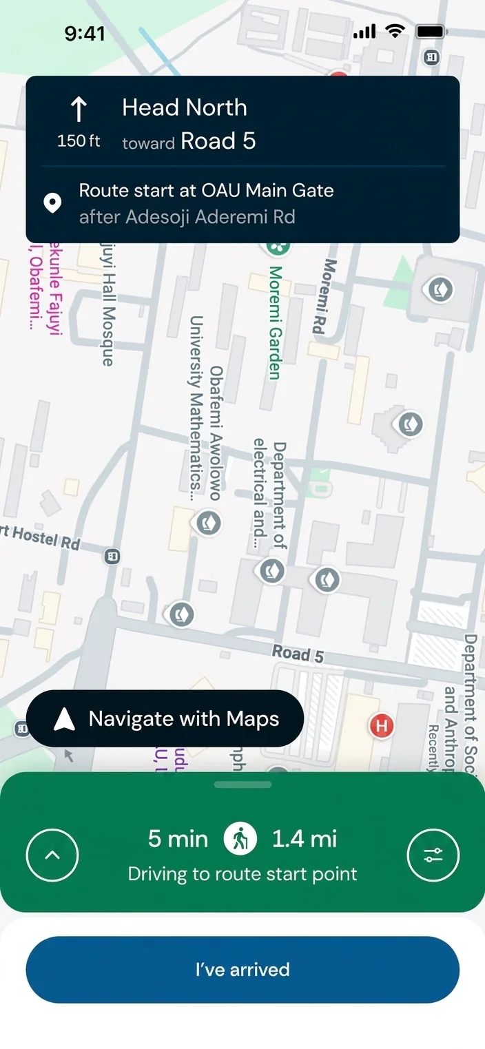 Weyz Driver Mobile App interface view 1