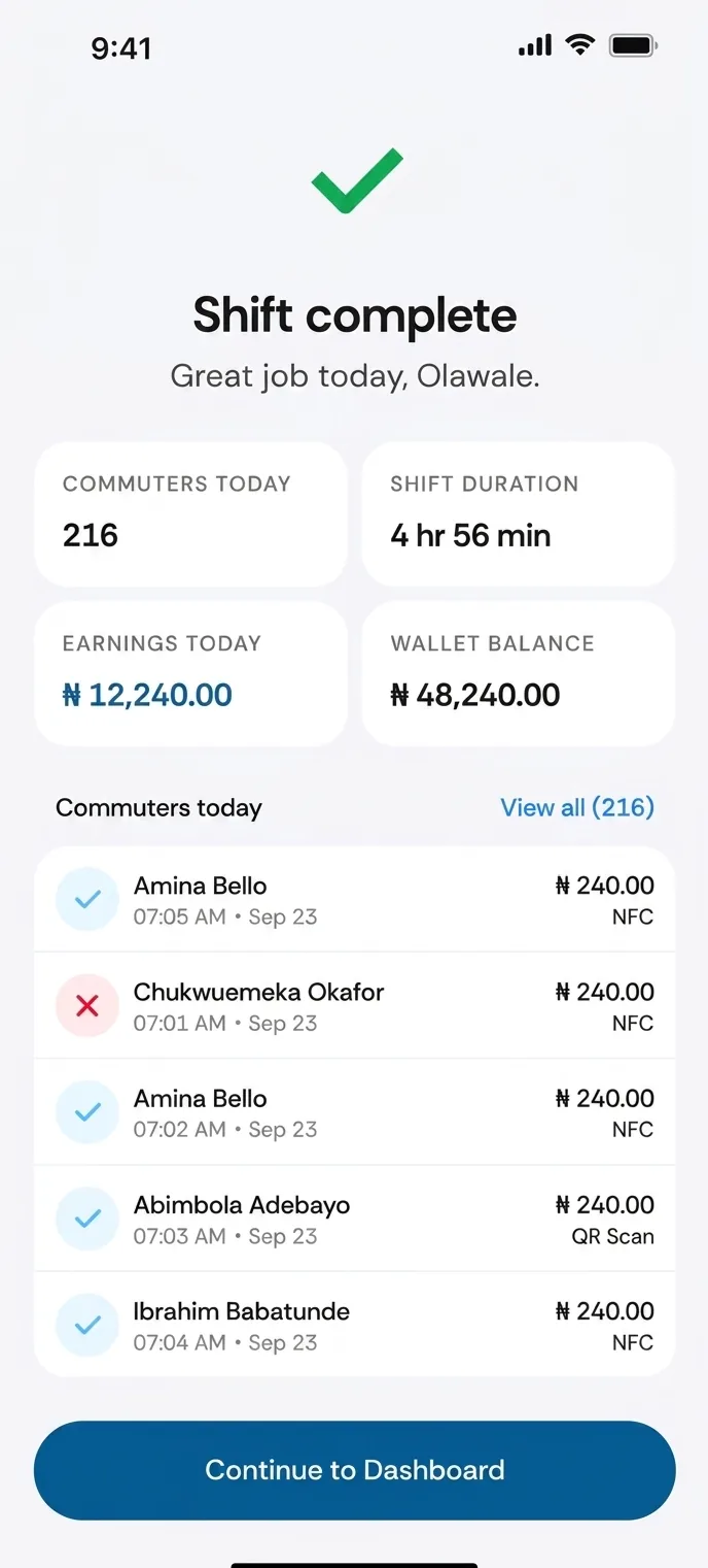 Weyz Driver Mobile App interface view 2